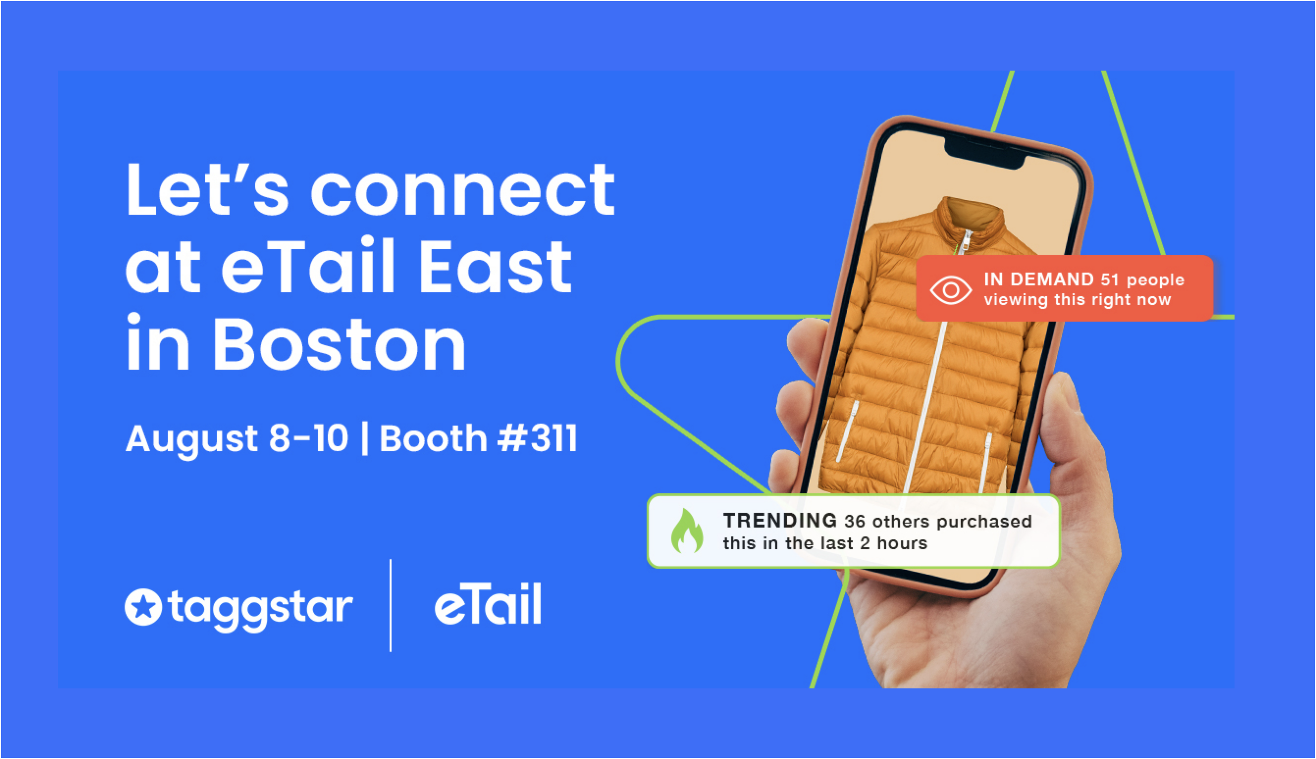Taggstar will be at eTail East 2022! Taggstar