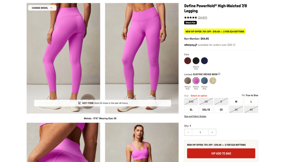 Fabletics product image 'define powerhold high waisted legging'