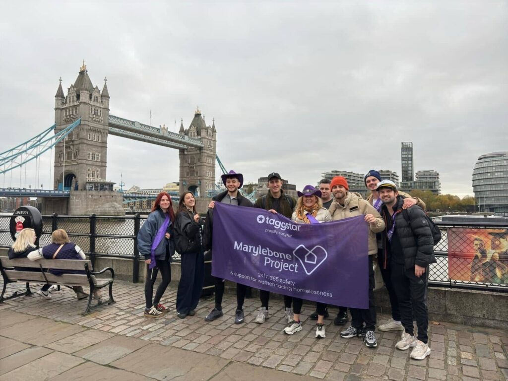 team taggstar at tower bridge