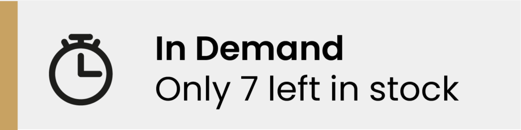 In Demand. Only 7 left in stock.