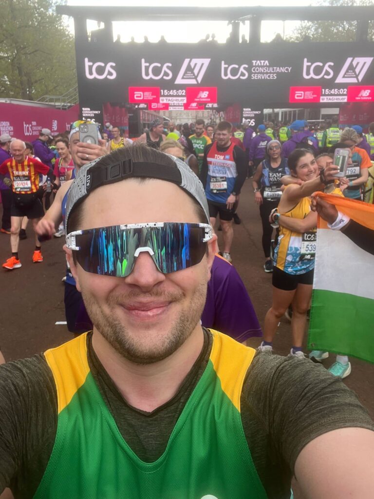 Selfie at the London Marathon