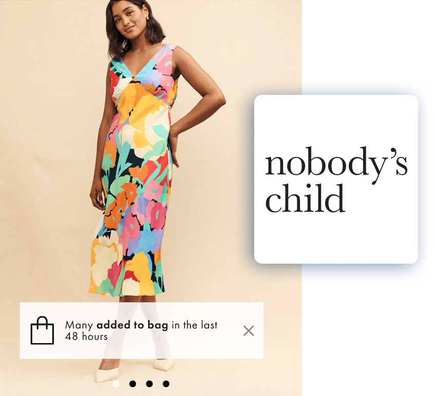 Nobody's Child summer dress with 'many added to bag in the last 48 hours'