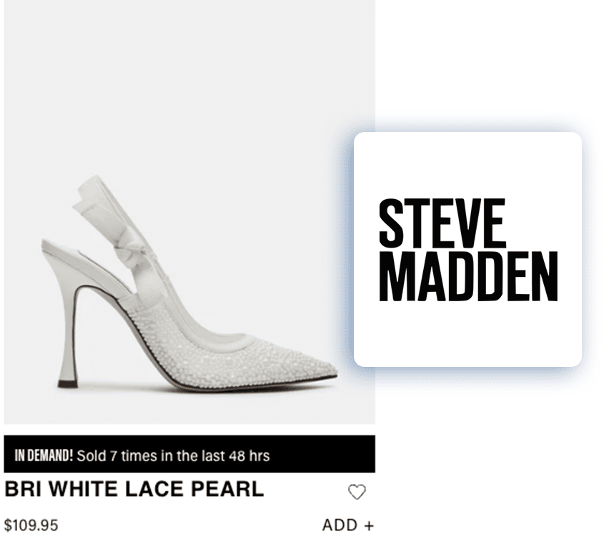 Steve madden white lace pearl shoes